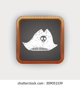 pirate hat doodle