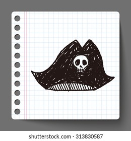 pirate hat doodle