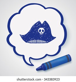 pirate hat doodle