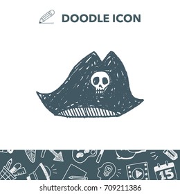 pirate hat doodle