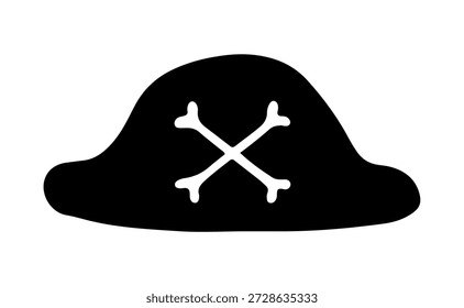 Piraten Hut handgezeichnete Vektorgrafik