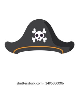 pirate hat illustration, vector illustration