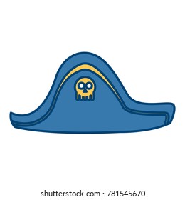 Pirate hat isolated