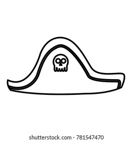 Pirate hat isolated