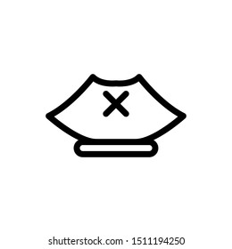 pirate hat line icon sign.pirate hat symbol, logo illustration. Different style icons set. Pixel perfect vector graphics - Vector