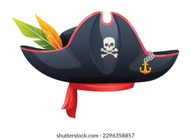 Pirate hat and skull