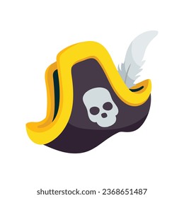 Pirate hat vector colorful stickers Icon Design illustration. EPS 10 File