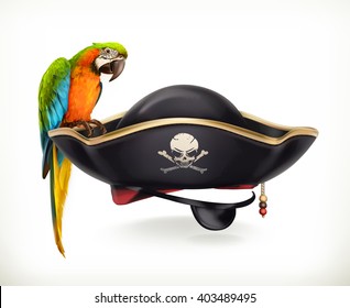 Pirate hat, vector icon
