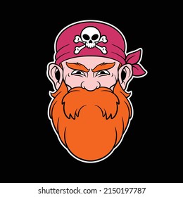 pirate head logo for commercial use