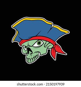 pirate head logo for commercial use