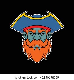 pirate head logo for commercial use