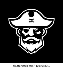 Pirate head mascot