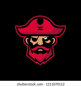 Pirate head mascot