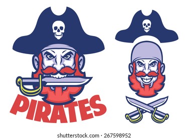 pirate head mascot