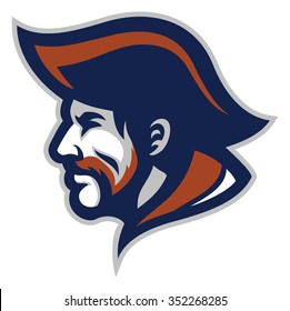 pirate head mascot