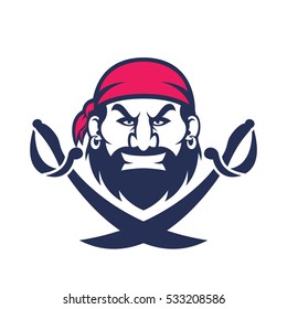 Pirate head mascot