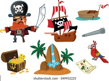 Pirate and his stuff
