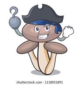 Pirate honey agaric mushroom character cartoon