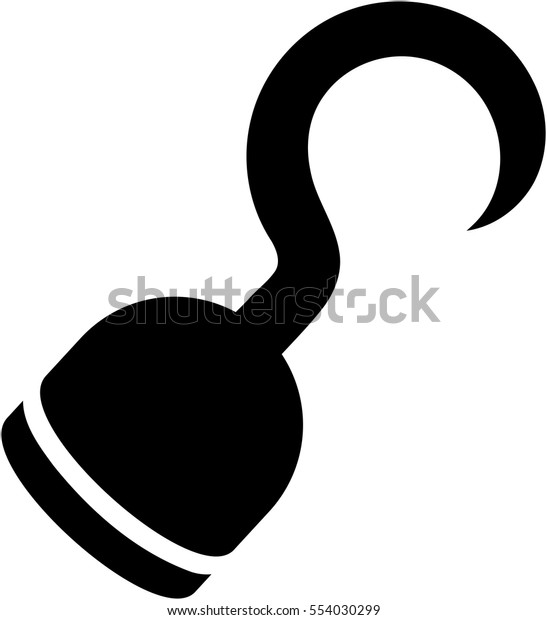 Pirate Hook Stock Vector (Royalty Free) 554030299