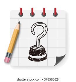 pirate hook doodle