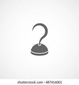 Pirate Hook Halloween Concept Flat Icon On White Background