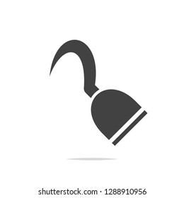 Pirate hook hand icon vector isolated