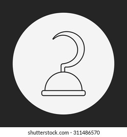 pirate hook line icon