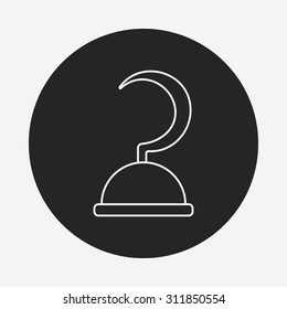 pirate hook line icon