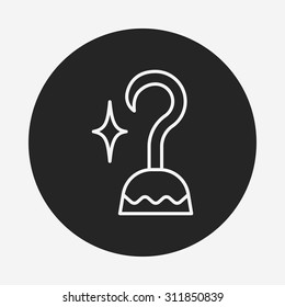 pirate hook line icon