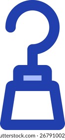 Diseño de icono de estilo de línea de gancho pirata