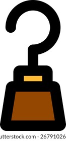 pirate hook line style icon design