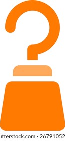 Piraten Haken Linie Stil Symbol Design