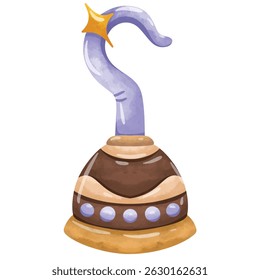 Pirata gancho vetor ilustração, pirata clip art, clip art pirata gancho, aquarela estilo de pintura, isolado no fundo branco