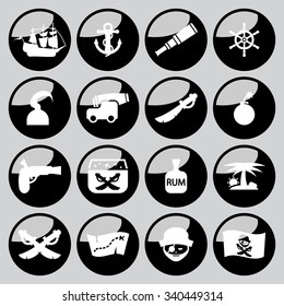 pirate icon set