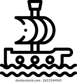 pirate icon. Thin Linear Style Design Isolated On White Background