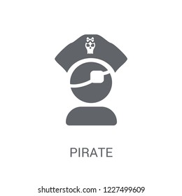 Pirate icon. Trendy Pirate logo concept on white background from Fairy Tale collection. Suitable for use on web apps, mobile apps and print media.