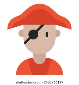 Pirate icon for web, app, infographic, etc