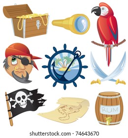 Pirate icons collection