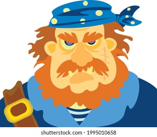 Pirate. Idea for children's books and character creation