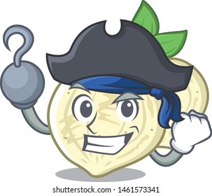 Pirate jicama with in the isolated mascot