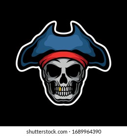 pirate king skull for commercial use