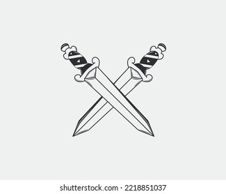 A pirate knife used to kill vampires and witches. A tattoo or a sweatshirt of your clothes, a sticker or something