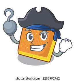 Pirate kunafa ready served on cartoon plate