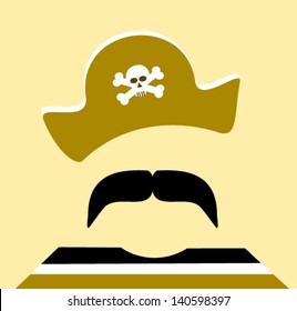 pirate with large mustache