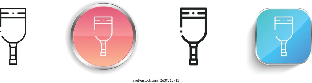 pirate leg icon. Thin Linear, Regular and Button Style Design Isolated On White Background