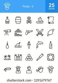 Pirate Line Icons