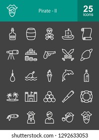 Pirate Line Icons