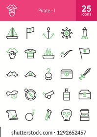 Pirate Line Icons
