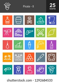 Pirate Line Icons