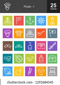 Pirate Line Icons